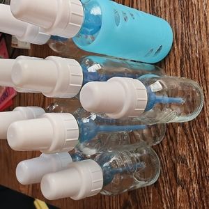 * RARE * 9 Original Dr. Brown's glass bottles